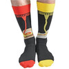 Snoozies Men's Splitz Novelty Dress Socks, Burgers & Dogs