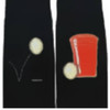 Snoozies Men's Mancave Novelty Dress Socks, Beer Pong