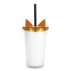 Boston Warehouse 12 Oz Kids Tumbler with Straw, Dog
