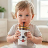 Boston Warehouse 12 Oz Kids Tumbler with Straw, Dog