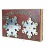 Boston Warehouse Winter Wonderland Snowflake Wall Plaque