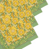 Couleur Nature Sunflower Napkins Yellow & Green, Set of 6 Couleur Nature Sunflower Napkins Yellow & Green, Set of 6
