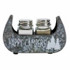 Galvanized Salt & Pepper Caddy with Shakers, Canoe
