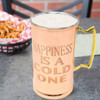Concepts Copper Plated 24-oz Etched Beer Mug with Brass Handle, Cold One