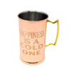 Concepts Copper Plated 24-oz Etched Beer Mug with Brass Handle, Cold One