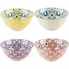 Home Essentials 20-Oz Multi-Design Medallions Bowls, Set of 4