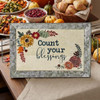 Boston Warehouse 18" Galvanized Metal Serving Tray with Handles, Harvest