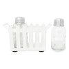 Boston Warehouse Picket Fence Salt & Pepper Set with Holder