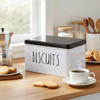 Rae Dunn Tin Storage Box, Biscuits