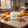 Linden Candle Company 16-oz Vanilla Pumpkin Marshmallow Candle