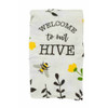 Boston Warehouse Spoon Rest & Tea Towel Set, Welcome Hive