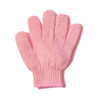 Spa Sister Exfoliating Bathing Gloves, Pink