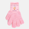 Spa Sister Exfoliating Bathing Gloves, Pink