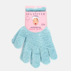 Spa Sister Exfoliating Bathing Gloves, Blue