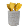 Boston Warehouse 7" Utensil Holder, Merry, Love, Believe