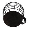 Martha Stewart 10"  Kup Keeper, Black Iron Wire with Mango Wood Base