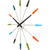 NeXtime Plug Inn Spoke Wall Clock, Vintage Multicolor