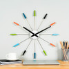 NeXtime Plug Inn Spoke Wall Clock, Vintage Multicolor