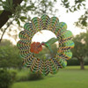 Next Innovations 11-inch Kaleidoscope Hummingbird Green Wind Spinner 