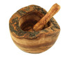 Olivenholz-erleben Rustic Olive Wood Mortar and Pestle Olivenholz-erleben Rustic Olive Wood Mortar and Pestle