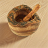 Olivenholz-erleben Rustic Olive Wood Mortar and Pestle  Olivenholz-erleben Rustic Olive Wood Mortar and Pestle