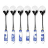Spode Blue Italian Set of 6 Teaspoons