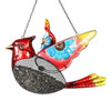 Exhart Cardinal Mesh Basket Hanging Bird Feeder