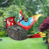 Exhart Cardinal Mesh Basket Hanging Bird Feeder