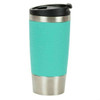 Cantini 17 Oz. Stainless Steel Silicone Grip Travel Mug, Turquoise Cantini 17 Oz. Stainless Steel Silicone Grip Travel Mug, Turquoise