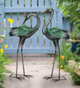 Regal Art 28-Inch Garden Statue, Iridescent Crane Preening Regal Art 28-Inch Garden Statue, Iridescent Crane Preening
