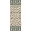 Studio M Floor Flair Vinyl Rug 2.5 x 7 Runner, Pomegranate Grey