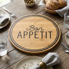 Boston Warehouse  12 Inch Bamboo Lazy Susan, Bon Appetit