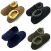 Oooh Yeah, Oooh Geez Men's Non-Slip Full Sole Soft Solid Sherpa Slippers in four colors