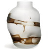 Gift Craft Large Glass Vase - Clear & Brown