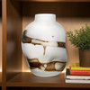Gift Craft Large Glass Vase - Clear & Brown