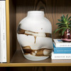 Gift Craft Large Glass Vase - Clear & Brown