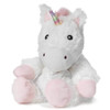 Warmies White Unicorn Heatable Plush Lavender Scented Stuffed Animal 