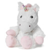 Warmies White Unicorn Heatable Plush Lavender Scented Stuffed Animal