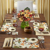 Cala Home Farmhouse Fall Decorative Hardboard Placemats, Set of 4
