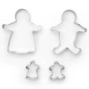 Fox Run Gingerbread Family Cookie Cutters 4pc Set