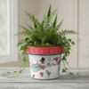 Studio M Snowman Skaters 6" Art Pot Planter
