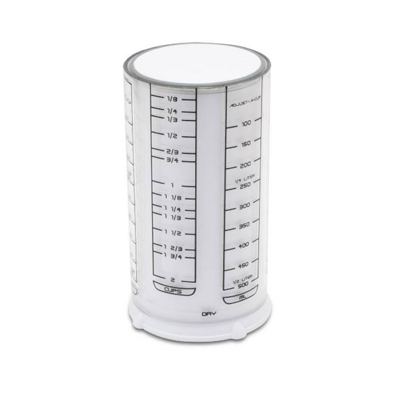 KitchenArt 2 Cup Adjust-A-Cup Measuring Cup, White