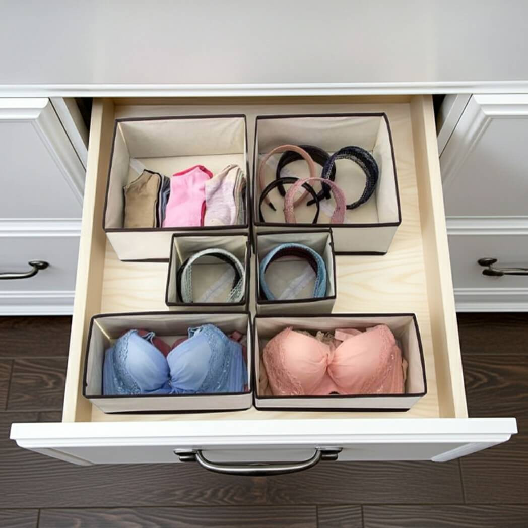 Periea Set of 6 Drawer Organizers