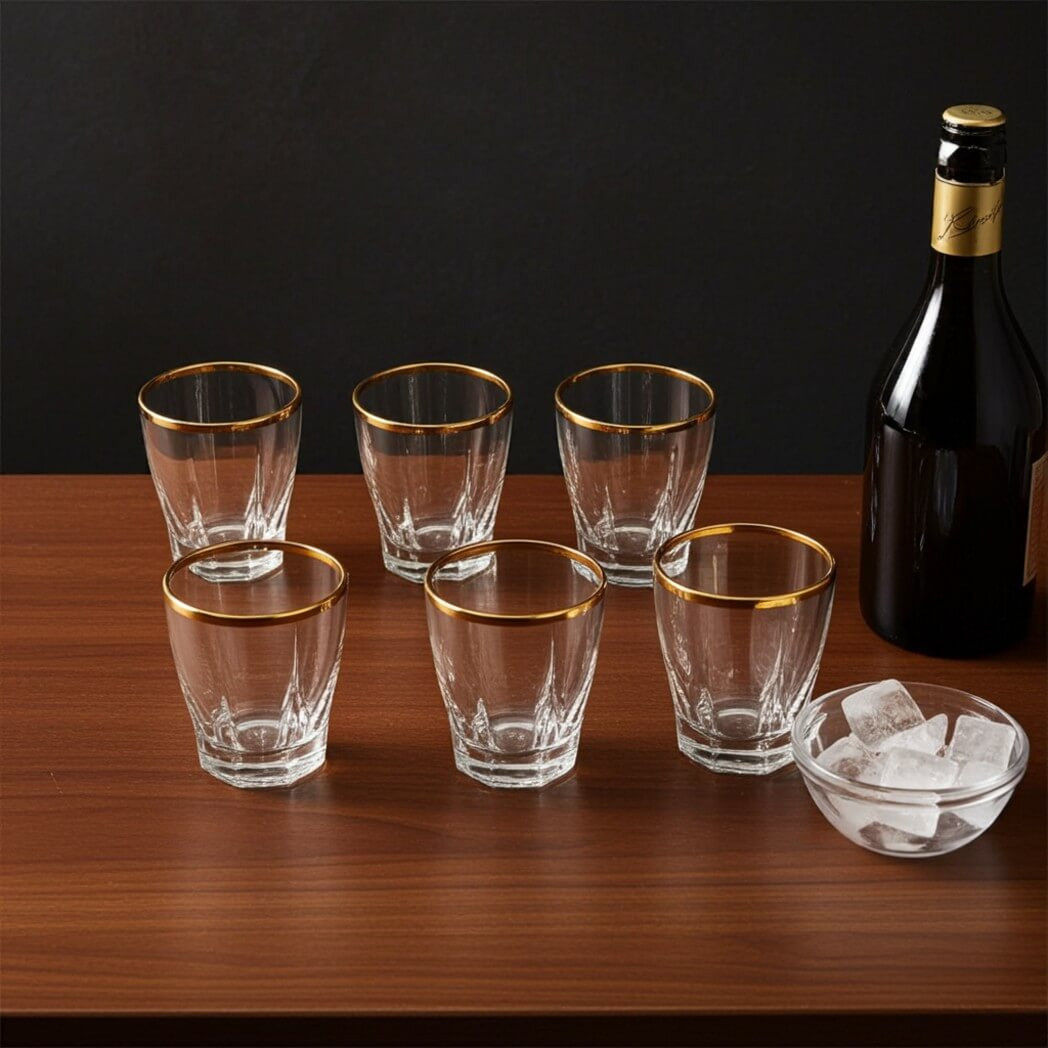 Lot De 6 Verres à Liqueur - Verre Shot Transparent - Occasion