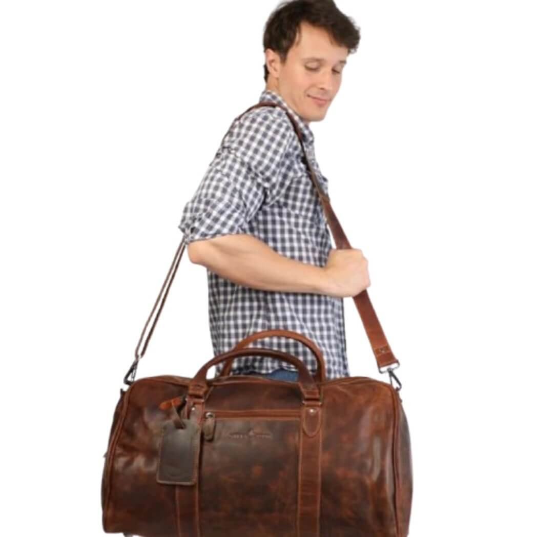Greenwood Leather Travel Bag - Victoria - Sandal
