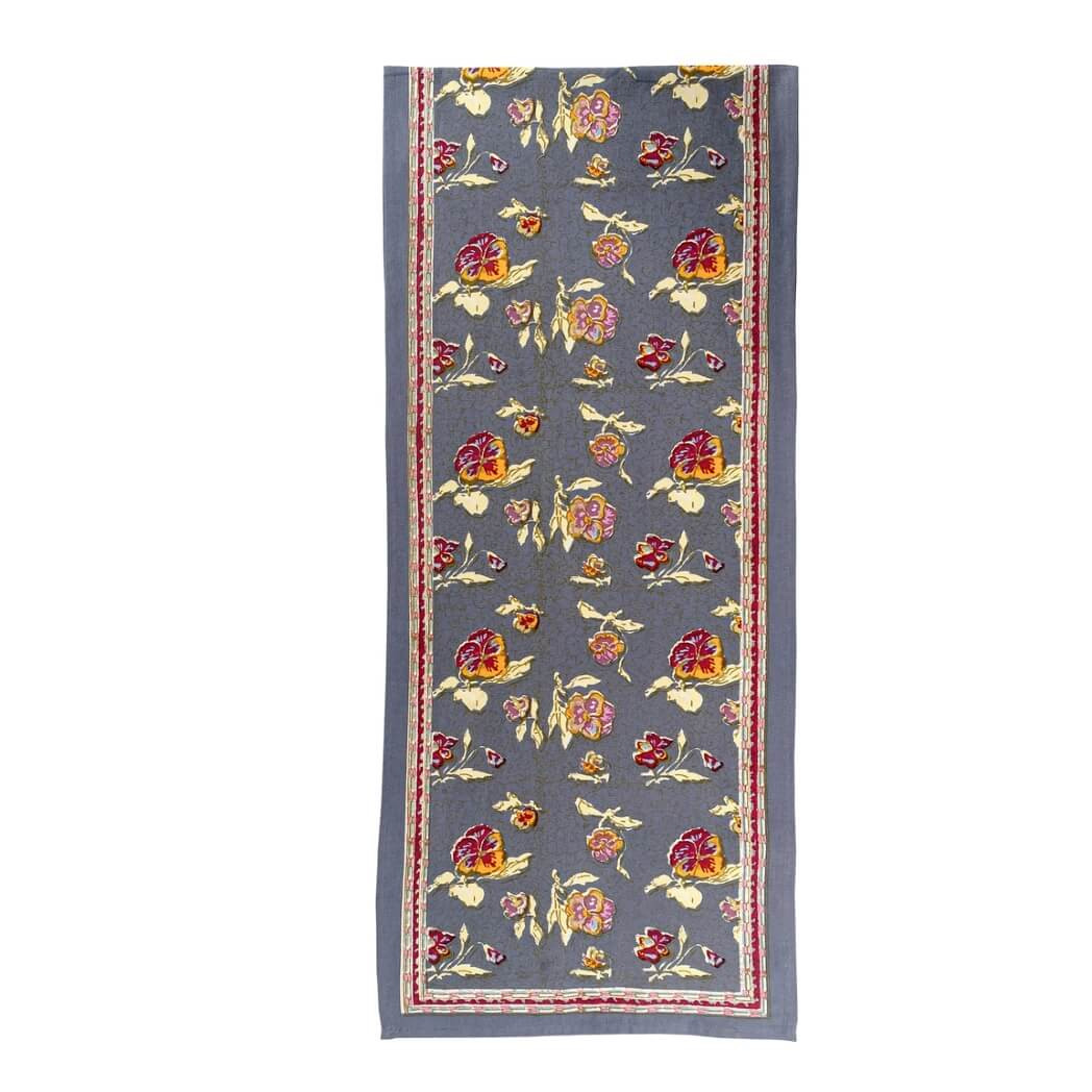Couleur Nature Pansy Red/Grey Table Runner