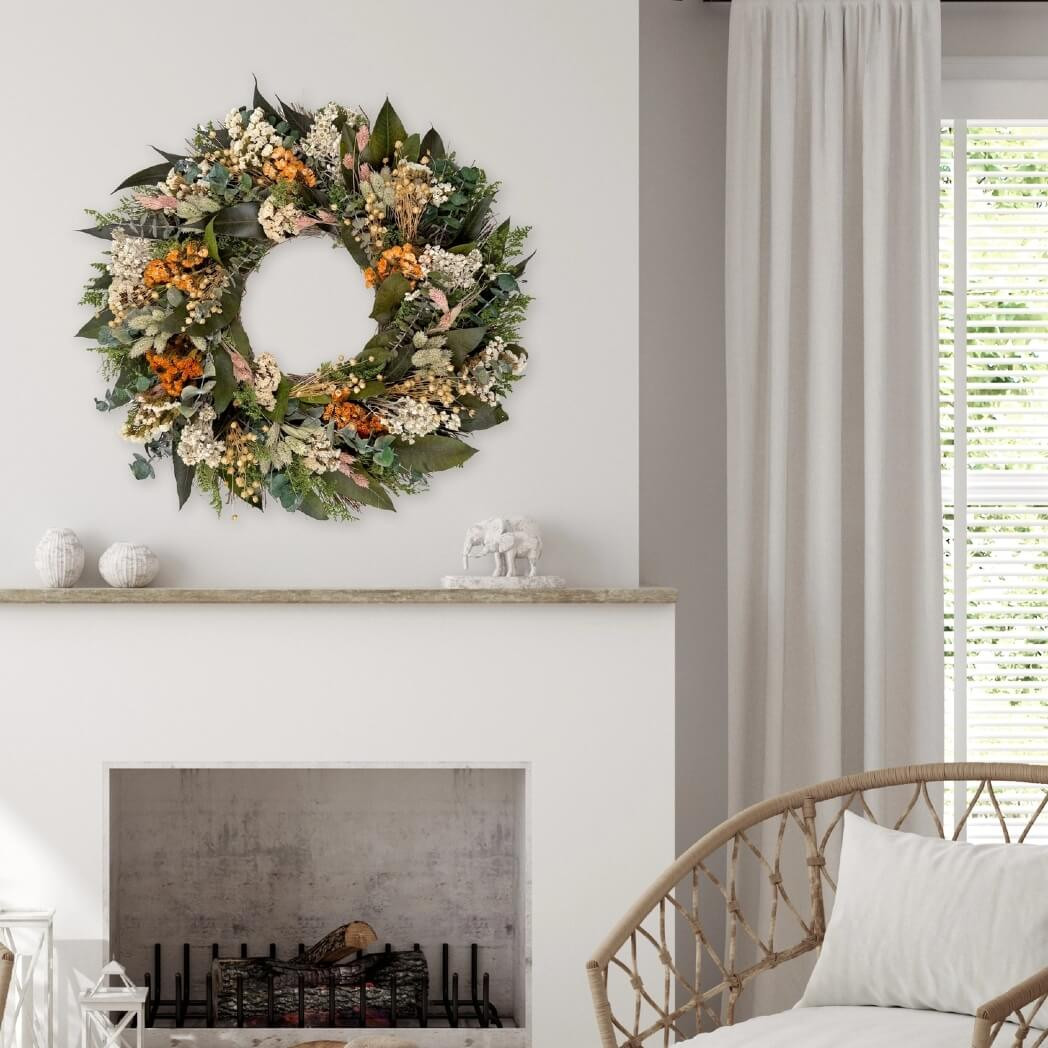 Andaluca Saratoga Floral Blooms Wreath - Thumbnail 3