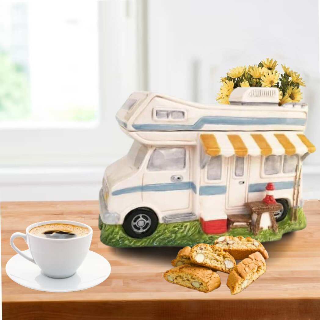 Blue Sky Clayworks Camper Cookie Jar - Thumbnail 3