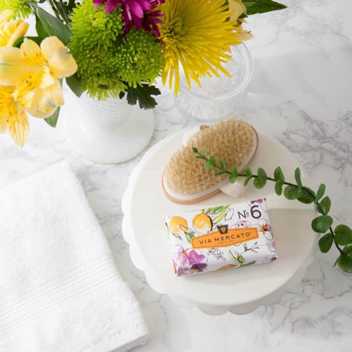 Via Mercato No. 6 Scented Soap, Fig, Orange Blossom & Cedarwood