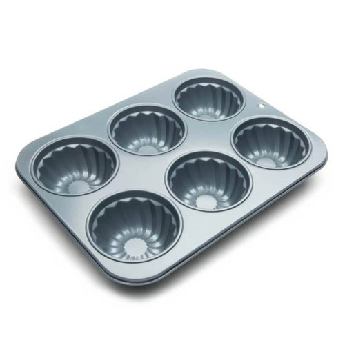 Fox Run Premium Non-Stick 6-Cup Fluted Muffin Pan Fox Run Premium Non-Stick 6-Cup Fluted Muffin Pan